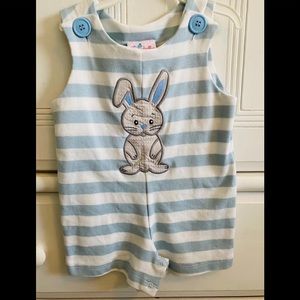 Stellybelly Blue and White Bunny Jon Jon